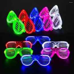 Party Decoration LED Glasses 5 Colours Glow In The Dark Supplies For Kids Adult Light Up Holiday Birthday Wedding Favours