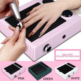 Heaters NEW Nail Dust Collector Machine, Upgraded Powerful Nail Vacuum Suction Fan Dust Extractor Manicure Tool