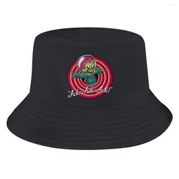 Berets Cool Unisex Bucket Hats Mars Attacks Alien Sci-Fi Movies Hip Hop Fishing Sun Cap Fashion Style Designed
