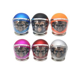 Grinder New helmet smoke grinder ghost first four layer zinc alloy idea smoke grinder