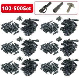 Accessories 100500pcs/set Carp Fishing Accessories Terminal Tackle Safety Lead Clips Fishing Tackle Equipment Tool Pesca Peche A La Carpe