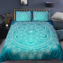 sets Bohemian 2/3pcs Boho Mandala Bedding Set Twin Queen King Size Comforter Duvet Quilt Cover and Pillowcase Soft Bedclothes