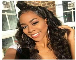 Body wave hd Lace Frontal Wig pre plucked 180 250 density 360 Front Human Hair Wigs For Black Women 16inch diva15424290