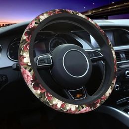 Steering Wheel Covers 38cm Chinoiserie Universal Chinese Flower Auto Decoration Colorful Car Accessories