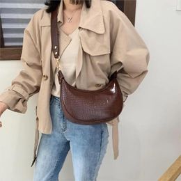 Shoulder Bags Stone Pattern Retro PU Leather Crossbody For Women 2024 Small Simple Bag Lady Phone Handbags And Purses