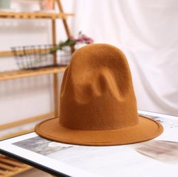 pharrell hat felt fedora hat for woman men hats black top hat Male 100% lia Wool Cap 2010287497540