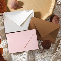 Gift Wrap 10pcs/lot Envelope For Wedding Invitations Retro High-grade 16.5x11cm 250g Paper Postcards Small Business Supplies Stationery