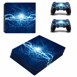 Stickers Fantasy Lightning PS4 Pro Skin Sticker Decal For Sony PlayStation 4 Console and 2 Controllers PS4 Pro Skins Stickers Vinyl