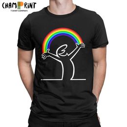 Men's T-Shirts La Linea Men Lineman Rainbow La Linea T Shirt 100% Cotton Clothing Vintage Short Sleeve O Neck Tees Birthday Present T-Shirt T240425