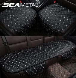 Car Seat Cover PU Leather Soft Cushion Protector Front Rear Set Breathable Pad Mat Auto Interior Accessories Covers8632532