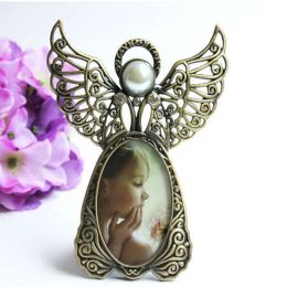 Frame 3inch Metal Photo Frame European Style Hollow Angel Wings Creative Gift Ornaments Home Living Room Bedroom Home Decor