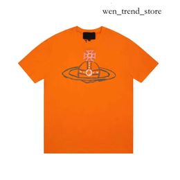 Viviane Westwood T Shirt T-Shirts West Wood Empress Dowager Saturn Graffiti Embroidery Loose Fitting Men's And Women's T-Shirt Short Sleeve Viviane Westwood 471