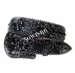 Y2K Cross Rhinestones Belts Quality Western Cowgirl Cowboy Diamond Bling Cinturones Para Hombre Luxury Designer Brand Goth6760114