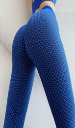 Fitness Wear Women039s Ruched Butt Lifting High Waist Yoga Pants Textured Booty Tights Tummy Control Stretchy Workout Leggings2449348