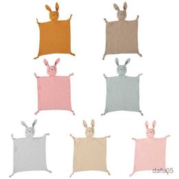 Blankets Swaddling Baby Security Blanket Soothe Appease Towel Soft Cotton Muslin Bib Rabbit Doll Dropshipping