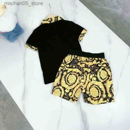 Clothing Sets Luxury Brand Designer Kids Clothes Girls Summer Skirt 2024 Fashion Children Outfit Polo Shirt Shorts 2Pcs Boys Suit G220609 Q240425