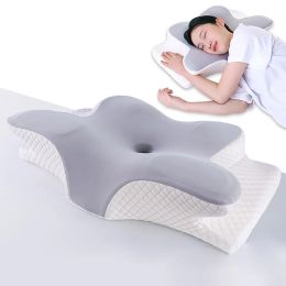 Pillow Memory Foam Pillows Butterfly Shaped Relaxing Cervical Slow Rebound Neck Pillow Pain Relief Sleeping Orthopaedic Beding