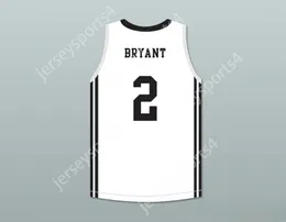 CUSTOM Name Youth/Kids GIANNA BRYANT 2 MAMBA BALLERS WHITE BASKETBALL JERSEY VERSION 3 Stitched S-6XL