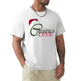 Men's Polos Christmas In Dixie Shirt T-Shirt Customs Tops Men Clothings
