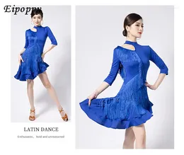 Stage Wear Latin Dance Summer Exercise Clothing Sexy Tassel Dress Performance Costumes