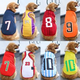 Pet Shirt Clothes Dogs Basketball Jersey Vest Pet Outfits Cat Clothes Puppy Sportswear Apparel Accessories Fashion Cotton Shirt Lakers Large Dogs XXL PH84