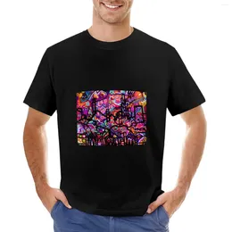 Men's Polos Neon NYC Graffiti Art T-shirt Customs Design Your Own Plain Tees Black T Shirts Men