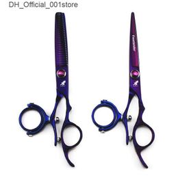 Hair Scissors Hair Scissors 60quot Swivel Thumb Cutting Shears Hairdressing 720 Degree Rotating Scissor Flying7982230 Q240425