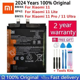 Batteries 2024 Year 100% Original Xiaomi Battery BP42 BM4X BM55 For Xiaomi Mi 11 Mi11 Lite / Mi 11 / 11 Pro / 11 Ultra Replacement Bateria