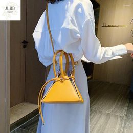 Bag Fashion Triangle Shape Women Handbags Designer Shoulder Bags Luxury Pu Leather Crossbody Lady Drawsting Small Purses Totes