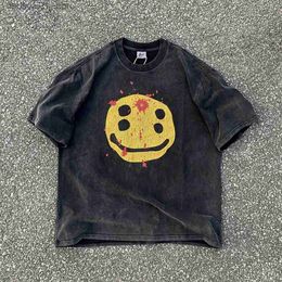 Men's T-Shirts Frog Drift Fashion Street Retro Flaw Graphics Printed Casual Vintage Clothing Cotton Loose Oversized Tops Tees T Shirt For MenQ240425