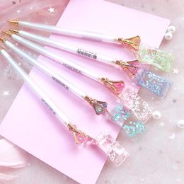 0.5/0.7mm Cute Diamond Mechanical Pencil Kawaii Candy Pendant Automatic For Kids Girls School Office Supplies Stationery