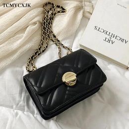 Shoulder Bags 2024 Hand Bag Women's Trending Handbags For Women Embroidery Thread Small PU Leather Crossbody