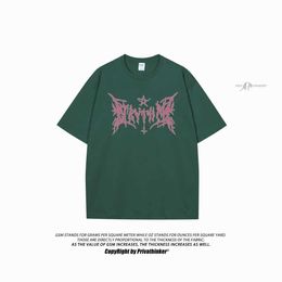 Men's T-Shirts Camisetas grficas vintage de manga curta masculina tops hip hop camisetas algodo vero roupas masculinas estilo gtico moda solta Y2k H240425