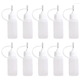 Storage Bottles 10pcs 10ml Plastic Squeezable Tip Applicator Bottle Dropper With Needle Caps For Glue Liquid Oil Eyes Drop Ship