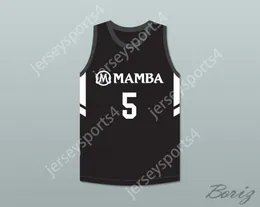 CUSTOM NAY Name Mens Youth/Kids ALYSSA 5 MAMBA BALLERS BLACK BASKETBALL JERSEY VERSION 3 TOP Stitched S-6XL