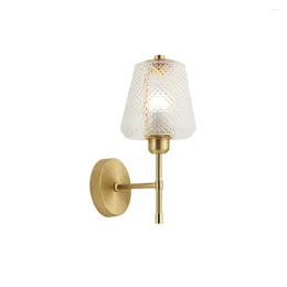 Wall Lamp Nordic Design Style LED Light Loft Decor Modern Bedside Sconce Iron Glass Home Indoor Lighting Luminaire