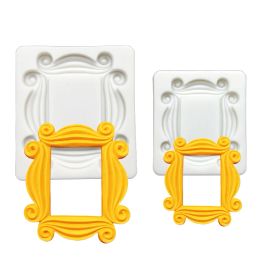 Moulds Photo Frame Shape Silicone Mold Sugarcraft Chocolate Cupcake Baking Mold Fondant Cake Decorating Tools