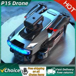 Drones P15 Drone 4k Profesional 8K HD Camera Obstacle Avoidance Aerial Photography Brushless Foldable Quadcopter Gifts Toys Sell apron
