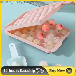 Ice Cream Tools Ice hockey making mold ice cube making mold with lid ice cube tray mold food grade mold kitchen tool DIY ice cream mold Q240425