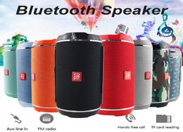 TG116 Double Horn Cloth Net Bluetooth Wireless Speaker Mini Portable Speaker Support TF Card Hand Mic Stereo For Mobile P3136569