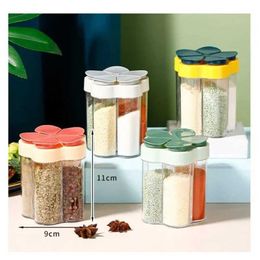 Food Savers Storage Containers Spice vibrating seasoning jar plastic organizer outdoor camping container cooking barbecue H240425