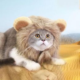 Dog Apparel Halloween Cap Pet Costume Christmas Outfit Small Cat Lion Hat Kitten Accessories