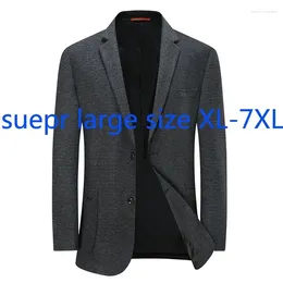 Men's Suits Arrival Fashion Super Large High Quality Spring Men Coat Single Breasted Casual Blazers Plus Size XXL-5XL 6XL 7XL