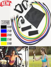 11 pcs Resistance Bands Set Elastic Rubber Tubes Yoga Bands For Home Fitness Gym Workout Pull Rope Expander Training For Woman6209519