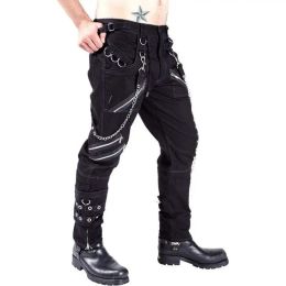 Sweatpants Drop Shipping Men Gothic Pants Casual Punk Rock Cargo Pants Fashion Hip Hop Zippers Streetwear Men Vinatge Trousers