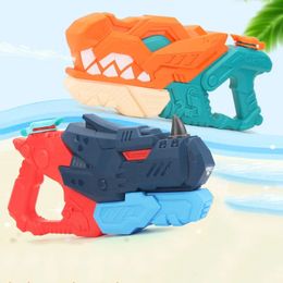 Summer Cartoon Children Toy Pull-out Water Gun Outdoor Beach Pool Swimming Water Toy Kids Interactive Telescopic Water Gun 240420