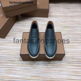 Loro Piano LP shoes shoes Slip-on mens womens shoe flat heels new style in autumn and winter 2022
