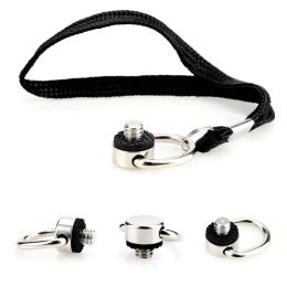Studio Camera Shoulder Strap Screw 1/4 Stainless Steel Lifting Ring Quick Release Plate Screw Antilost Rope 1/4 Strap Security Screw