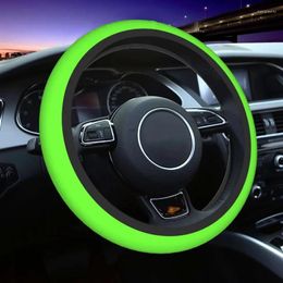 Steering Wheel Covers Green Car Cover 38cm Anti-slip Auto Protector Suitable Decoration Steering-Wheel Accessories