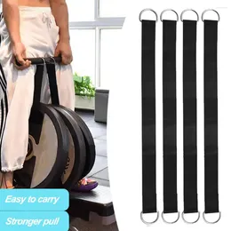 Resistance Bands 2Pcs T Bar Row Straps Multifunction Fitness Ropes Dumbbell Barbell Strap Workout Equipment